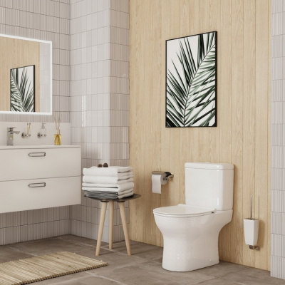 Унитаз-компакт, безободковый, Drum, IDDIS (DRU2DSEi24)