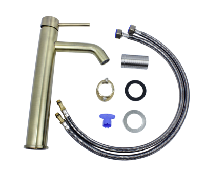 Смеситель на раковину высокий SCANDI бронза (1452BR)