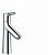 Смеситель для раковины  Hansgrohe  -  Talis S (72021000)