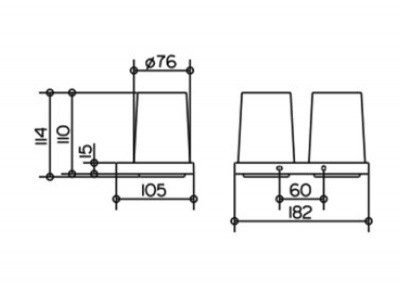 Стакан для щеток Keuco Edition (11151019000)
