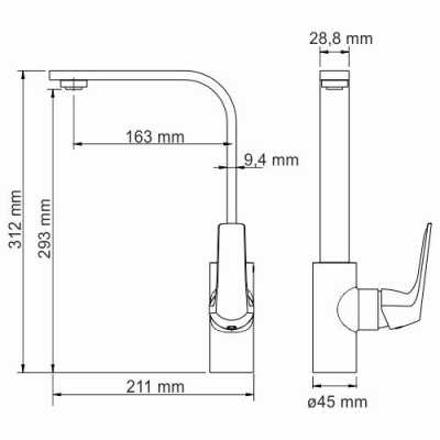 Neime 1907 Смеситель для кухни WasserKRAFT (1907) Neime 1907 Смеситель для кухни WasserKRAFT (1907)