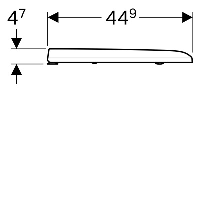 Крышка-сиденье Geberit 
iCon Square
 (571900000)
