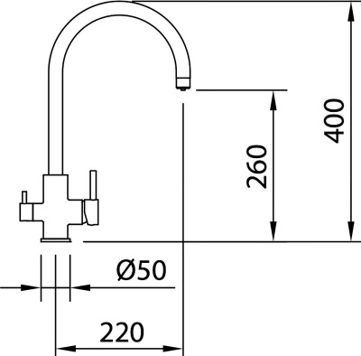 Смеситель Clever Osmosis для кухонной мойки (60150)