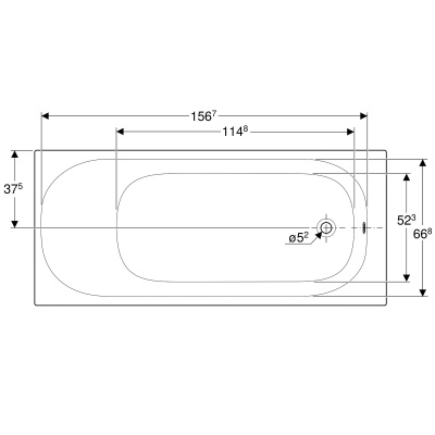 Ванна прямоугольная ванна 170x75 Geberit SOANA (554.006.01.1) Ванна прямоугольная ванна 170x75 Geberit SOANA (554.006.01.1)