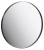 Зеркало Aqwella RM круглое 80см, цвет чёрный (RM0208BLK)