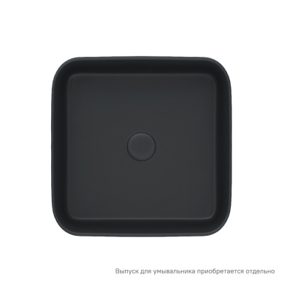 Черный матовый умывальник накладной, Bridge, IDDIS (BRIBM04i27)