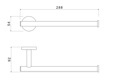 Полотенцедержатель AQUATEK ОБЕРОН (AQ4219CR)