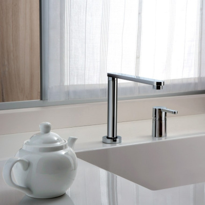 Смеситель для кухни PAINI Arena складной с отдельным рычагом управления, хром CROMO3 (CR) (92CR569/5822FKM)