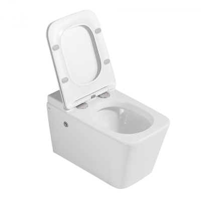 Унитаз ABBER Rechteck подвесной белый с импульсным смывом (AC1202P)