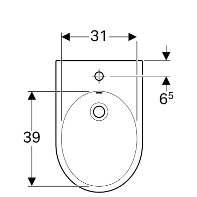 Биде подвесное Geberit 
iCon
 (234000000)