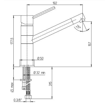 Смеситель для кухни Paini Cox (78CR573KM)