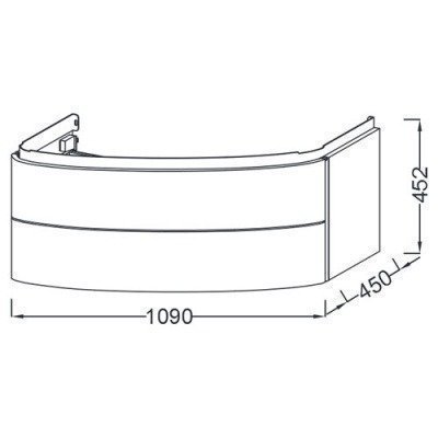 Тумба под раковину Jacob Delafon - Presquile (EB1105-G1C)