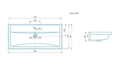 Раковина Grossman "ФОСТЕР 100 cм" (30513)