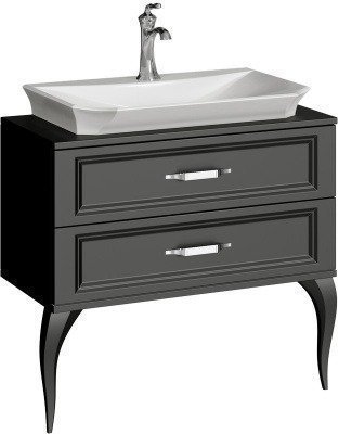 Тумба с умывальником напольная AQWELLA 5 STARS - LaDonna 85 (LAD0108BLK) Тумба с умывальником напольная AQWELLA 5 STARS - LaDonna 85 (LAD0108BLK)