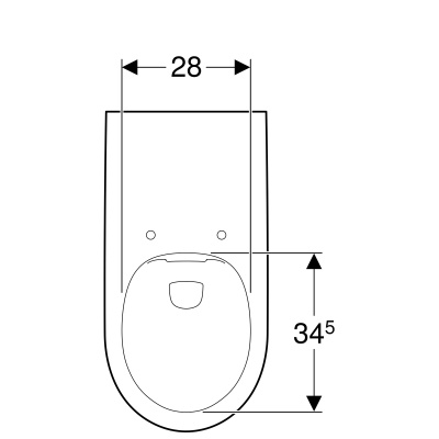 Унитаз подвесной безободковый Geberit Renova Comfort (208570000)