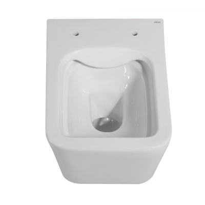 Унитаз ABBER Rechteck подвесной белый, безободковый (AC1201)