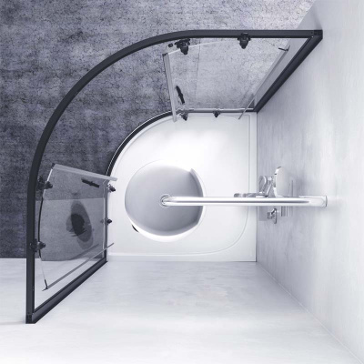 Душевое ограждение 90х90,  без поддона AM.PM X-Joy Twin Slide (W88G-205-090BT64)