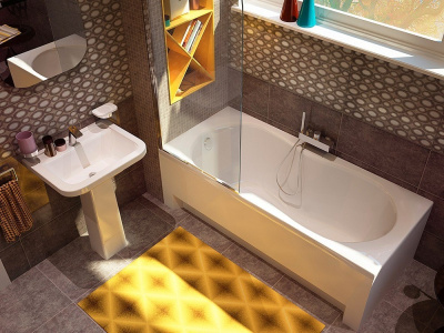 Ванна прямоугольная 170х75 белая ALBA SPA MIAMI (ВПР0250300100)