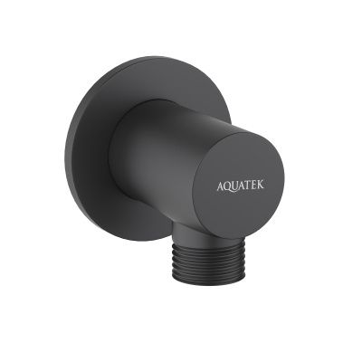 Шланговое подсоединение AQUATEK, матовый черный (AQ2456MB)