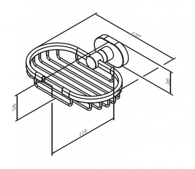 Мыльница-решетка AM.PM Sense (A7434600)