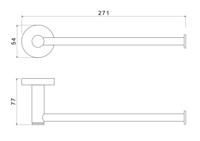 Полотенцедержатель AQUATEK ЕВРОПА (AQ4119CR)