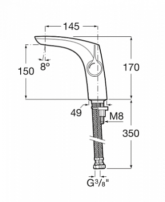 Смеситель для раковины Roca - Insignia (5A323AC00)