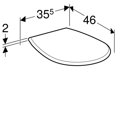 Сиденье для унитаза Geberit 
Renova
 (572165000)