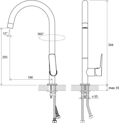Смеситель для кухни Ravak Classic CL 016.00 (X070085)