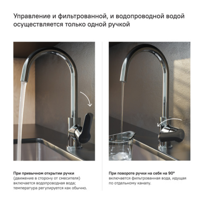 Смеситель для кухни с каналом для фильтрованной воды, Cuba, IDDIS (CUBSBFJi05)