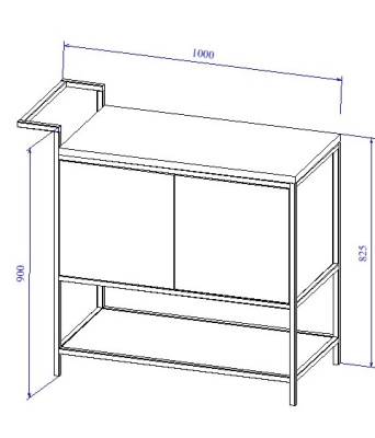 Тумба Cersanit BOTANIQUE 100 (63015)