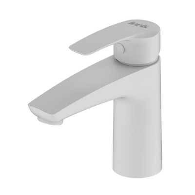 Смеситель для умывальника, белый матовый, Ray, IDDIS (RAYWT00i01)