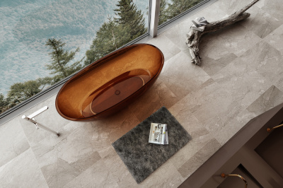 Прозрачная ванна ABBER Kristall (AT9701Opal)