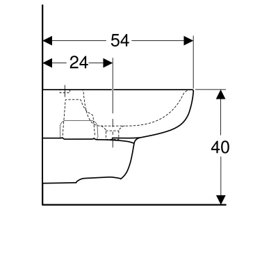 Биде подвесное Geberit 
Smyle
 (500.216.01.1)