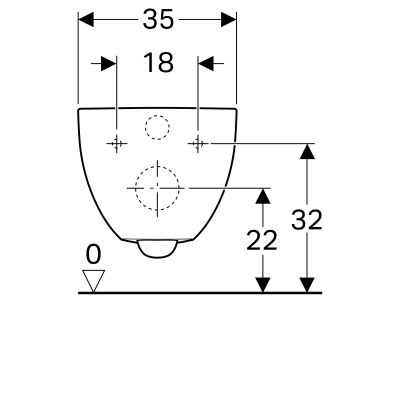Унитаз безободковый Geberit Acanto (500.600.01.2)