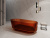 Прозрачная ванна ABBER Kristall коричневая (AT9706Opal)