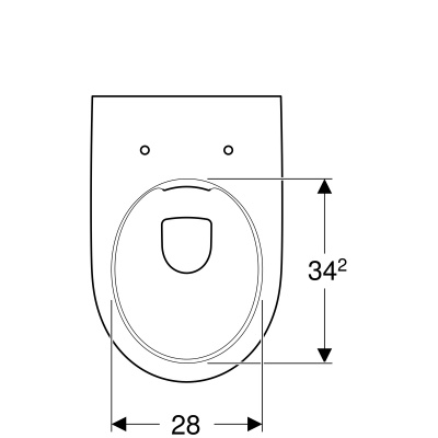 Унитаз подвесной безободковый Geberit Renova Comfort (500.694.01.1)