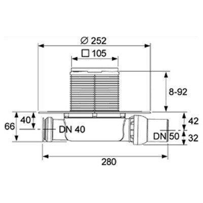 Трап TECE - TECEdrainpoint S 110 (3601100) Трап TECE - TECEdrainpoint S 110 (3601100)