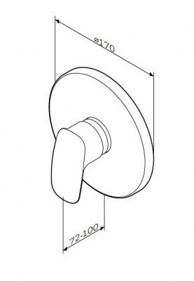 Смеситель для душа AM.PM Spirit 2.1 (F71A75000)