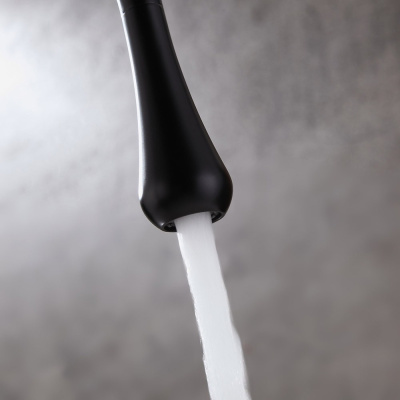 Смеситель высокий для раковины SCANDI черный (9015B)