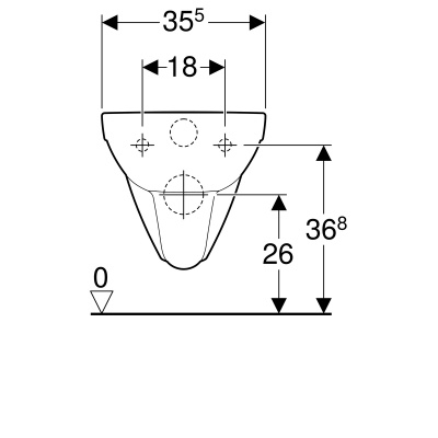 Унитаз подвесной безободковый Geberit Renova Comfort (208570000)