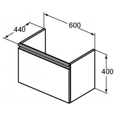 Тумба Ideal Standard - Tesi 60 (T0046OV)