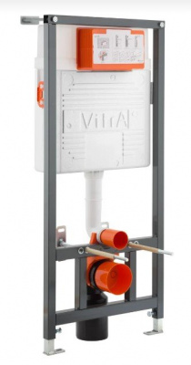 Комплект безободкового унитаза VitrA Sento Hygiene, кнопка глянцевый хром (9830B003-7207) Комплект безободкового унитаза VitrA Sento Hygiene, кнопка глянцевый хром (9830B003-7207)