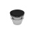 Донный клапан click-clack AXA с керамической крышкой, черный матовый (AF001507)