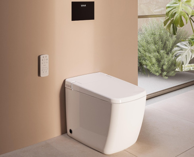 Интеллектуальный напольный унитаз Vitra V-CARE Prime (7232B403-6217)