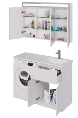 Умывальник мебельный Dreja Wing 120 L (чаша слева) (100120L)