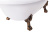 Ванна AQUA DE MARCO Edelweiss /Каменная/белая/бронзовые ножки (170см*78см*75см) (1170WBEDE)