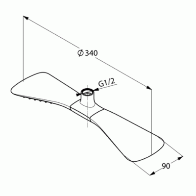 KLUDI FIZZ Верхний душ (6757505-00)