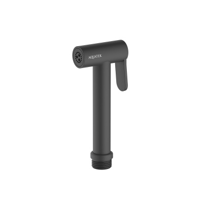 Гигиенический ручной душ AQUATEK, матовый черный (AQ2057MB)