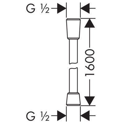 Шланг Hansgrohe - Isiflex 1.60 м. ½’ (28276000)