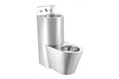 Туалет из нержавеющей стали Nofer с умывальником COMBI антивандальный (13123.C) Туалет из нержавеющей стали Nofer с умывальником COMBI антивандальный (13123.C)
